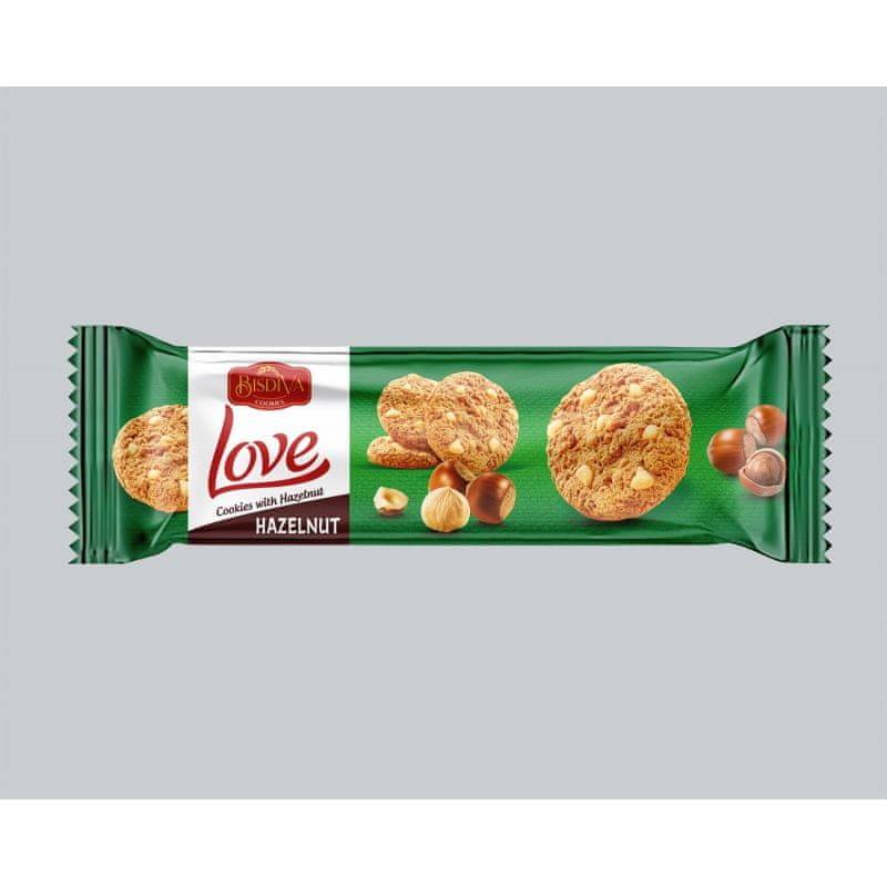 WEBHIDDENBRAND Bisdiva LOVE Cookies drop lieskovooriešok 150g